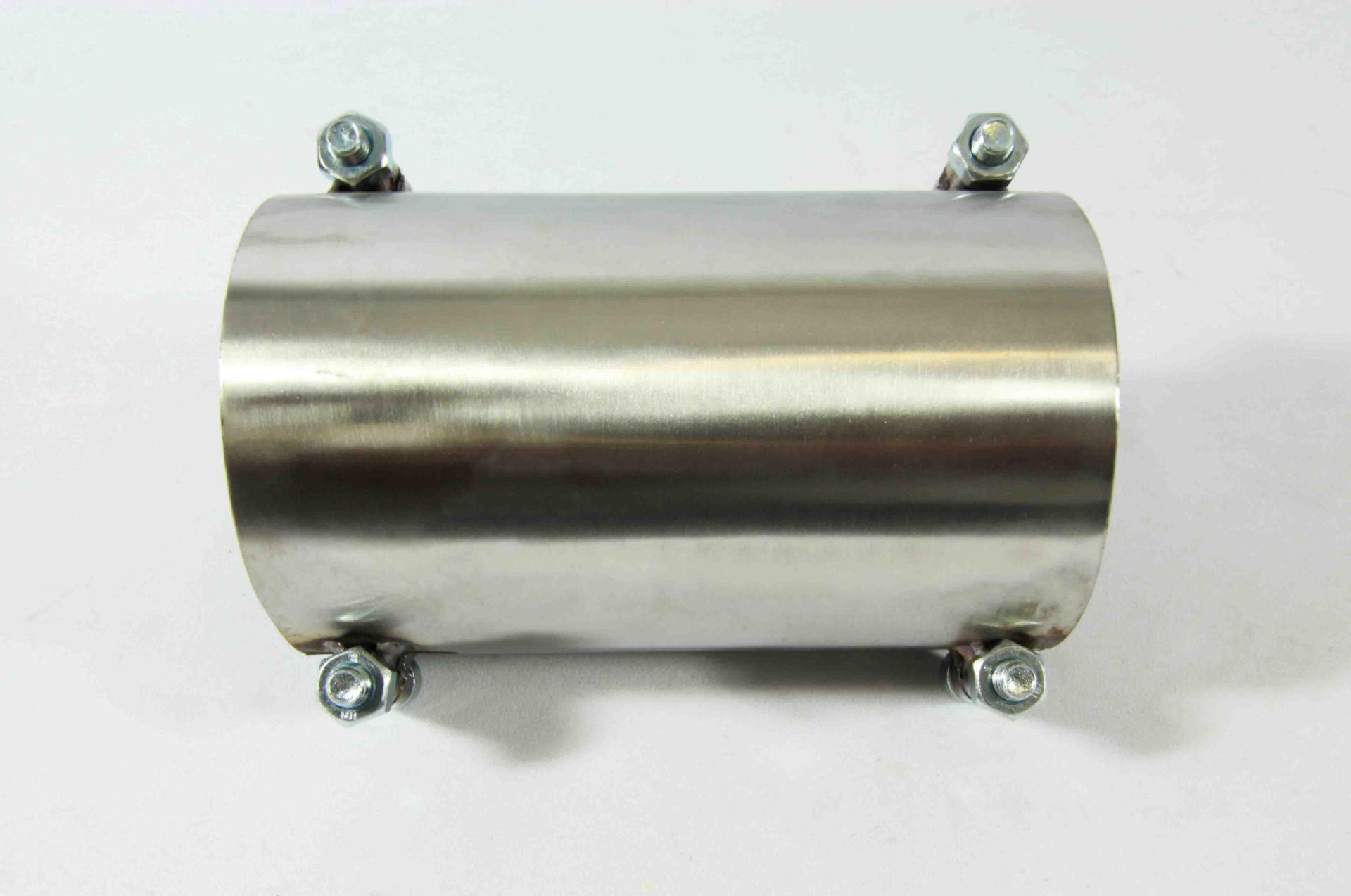 3.5" inch Stainless Steel Exhaust Pipe Repair Sleeve Joiner ClampOn Connector eBay